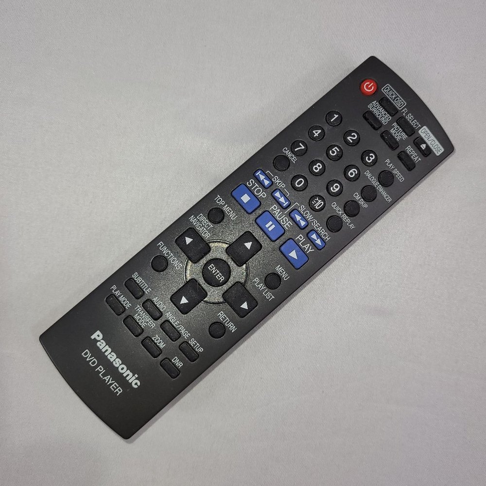 Panasonic EUR7631240 Remote Control for DVD Player
